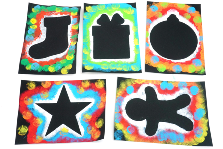 Forme Noel Tampon Peinture Enfant - Christmas Craft Activities – 10doigts.fr