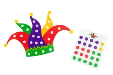 Formas de Carnaval + gomets – Pack de 5 formas - Kits creativos Carnaval - Actividades manuales y de bricolaje para Carnaval – 10doigts.fr