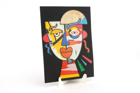 Strong Card Shapes “Deconstructed Face” - 108 Shapes - 6 - A Creative Year: 365 Creative Activities to Do - 10doigts.com - A Creative Year: 365 Creative Activities to Do – 10doigts.fr