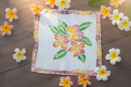 Silk Scarf, Watercolor Effect - 1 - Mother's Day Crafts - 10doigts.com - Mother's Day Crafts – 10doigts.fr