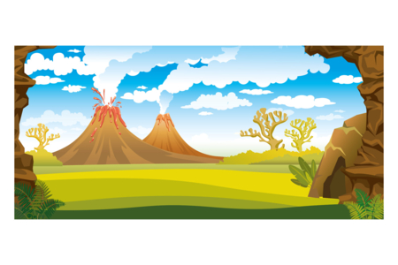 Kit mural de dinosaurios con pegatinas - Gomets historias y decoraciones – 10doigts.fr