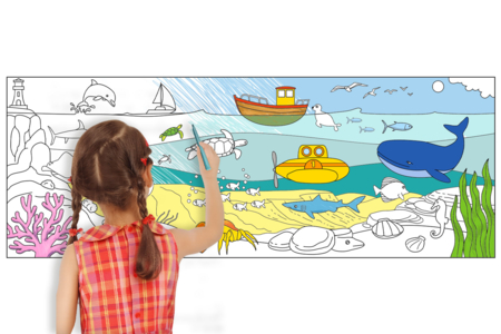 Giant Coloring Mural - Choice of Themes - 1 - Coloring Supports - 10doigts.com - Coloring Supports – 10doigts.fr