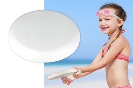 Decorative Frisbee - 1 - Coloring Supports - 10doigts.com - Opaque Plastic – 10doigts.fr