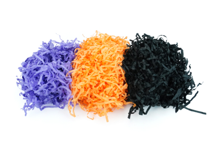 Paper Grass Frizz: Orange, Black, Purple - 1 - Halloween Creative Accessories - 10doigts.com - Halloween Creative Accessories – 10doigts.fr