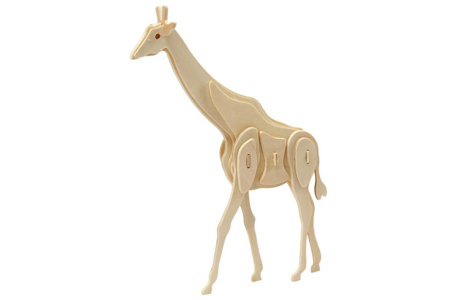 jirafa en cartón a ensamblar - Maquetas en madera – 10doigts.fr