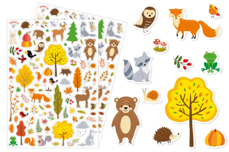 Gomets otoño niño - Gomets animales – 10doigts.fr