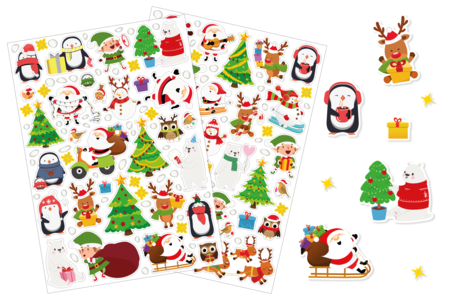 Christmas Mural + Stickers - 2 - Christmas Stickers - 10doigts.com - Christmas Stickers and Labels – 10doigts.fr