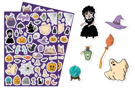 Stickers “Witches and Magic” - 1 - Halloween Stickers - 10doigts.com - Halloween Stickers – 10doigts.fr