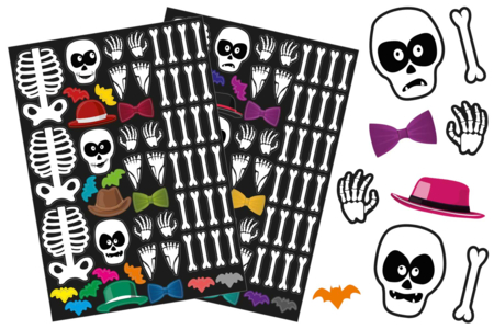 Gomets Halloween Esqueleto - Gomets Halloween – 10doigts.fr