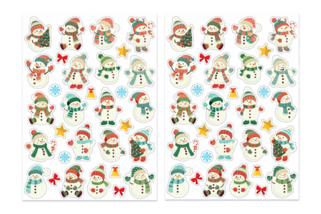 Snowman Stickers - 40 Stickers - 3 - Christmas Stickers - 10doigts.com - Christmas Stickers and Labels – 10doigts.fr