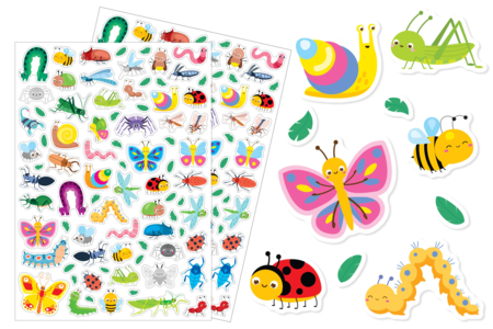 Cute Insect Stickers - 2 Sheets - 1 - Animal Stickers - 10doigts.com - Animal Stickers – 10doigts.fr