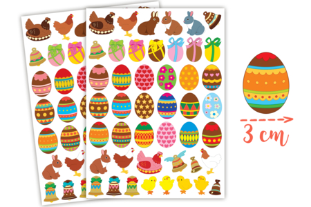 Easter Egg Stickers - 90 pcs - 1 - Easter Stickers - 10doigts.com - Easter Stickers – 10doigts.fr