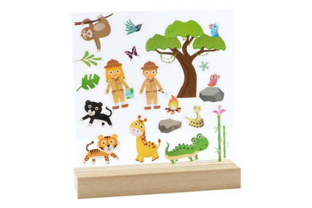 gomets para ventanas la jungla - Gomets animales – 10doigts.fr