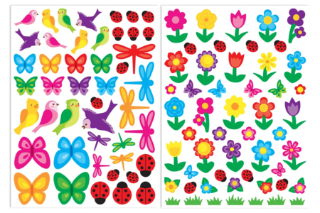 Gomets de primavera - 1 set (6 planchas) - Gomets estaciones – 10doigts.fr