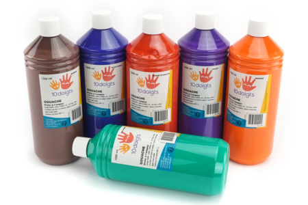 10doigts Ultra-Washable Gouache, 1 Litre - 3 - Gouache Paint 10doigts - 10doigts.com - Gouache paint 10doigts: professional quality for children – 10doigts.fr