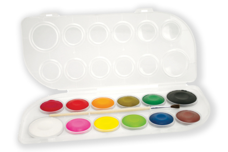 Gouache Tablets - 12 Colors - 1 - Solid Gouache Paint - 10doigts.com - Solid Gouache Paint – 10doigts.fr