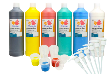 Finger Paint - 6 Liters + Accessories - 1 - Finger Paint - 10doigts.com - Finger Paint – 10doigts.fr