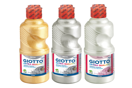 Metallic Gouache Giotto, 250 ml - 3 Colors - 2 - Metallic and Pearlescent Paint - 10doigts.com - Metallic and Pearlescent Paint – 10doigts.fr
