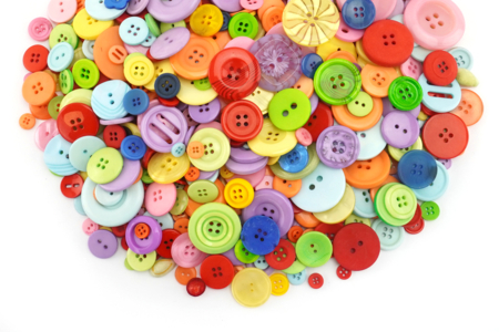 gran lote de botones de plástico de colores - Botones – 10doigts.fr