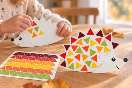 hérisson gommettes activité enfant automne - Kits de manualidades Otoño – 10doigts.fr