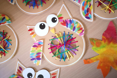 Búhos a tejer Instagram1 - Kits creativos Otoño – 10doigts.fr