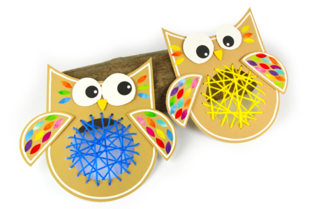 búhos a tejer - Kits creativos Otoño – 10doigts.fr