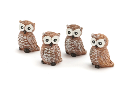 hiboux en résine figurine - Miniature Universe: Dollhouse and Miniatures – 10doigts.fr
