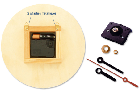 Reloj de madera con mecanismo de cuarzo - Relojes para fabricar – 10doigts.fr