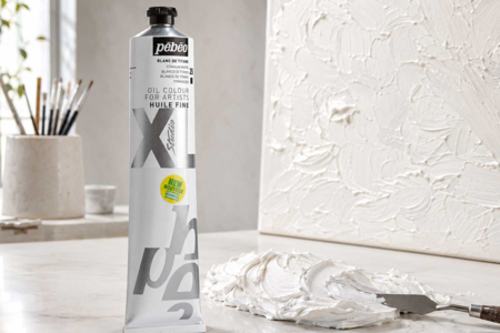 Aceite fino Pébéo, Blanco de Titanio - 200 ml - Peinture à l'huile Beaux-Arts – 10doigts.fr