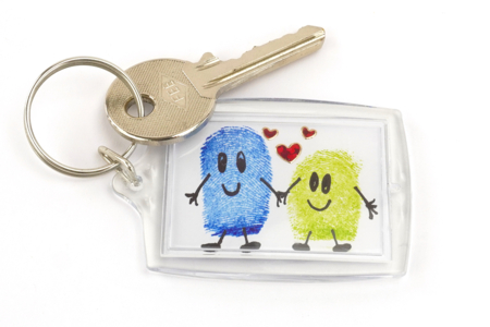gift idea mother's day children's fingerprint keychain - Father's Day Crafts – 10doigts.fr