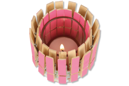 Idea Crea : Candelabro en pinzas a ropa - Actividades manuales para hacer sus velas y jabones – 10doigts.fr