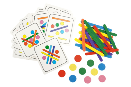 Educational Placement Game with Sticks and Wooden Discs - 3 - Wooden Games and Toys - 10doigts.com - Wooden Games and Toys – 10doigts.fr