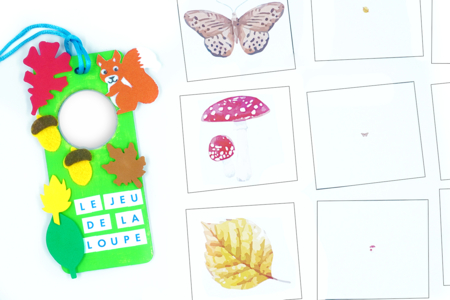 The Magnifying Glass Game - Autumn - 3 - Autumn Crafts - 10doigts.com - Autumn Crafts – 10doigts.fr
