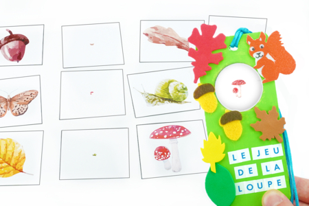 The Magnifying Glass Game - Autumn - 1 - Autumn Crafts - 10doigts.com - Autumn Crafts – 10doigts.fr