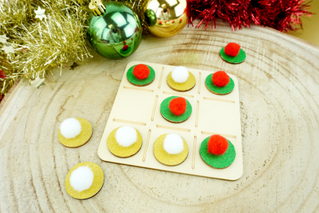 Mind Game: Tic-Tac-Toe - 2 - Christmas Craft Activities - 10doigts.com - Christmas Craft Activities – 10doigts.fr
