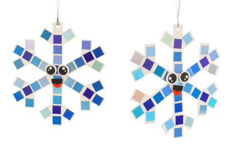 Hanging Holographic Snowflakes Kit - 4 Pieces - 3 - Christmas Creative Kits for Children - 10doigts.com - Christmas Creative Kits for Children – 10doigts.fr