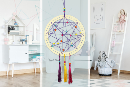 Kit atrapasueños con cuentas y pompones - 6 unidads - Kit atrapasueños – 10doigts.fr