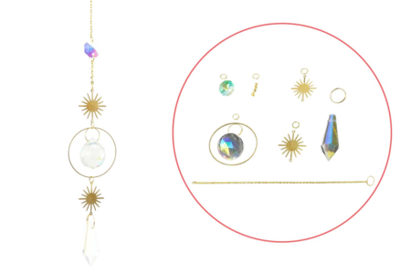 Sun Catcher Kit - 3 Assorted Suspensions - 3 - Dreamcatcher Kits - 10doigts.com - Dreamcatcher Kits – 10doigts.fr