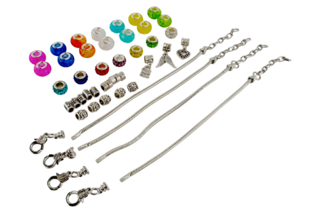 Charm Bracelet Kit - 4 Bracelets + 39 Beads - 4 - Pandora Beads - Jewelry Trends - 10doigts.com - Pandora Beads - Jewelry Trends – 10doigts.fr