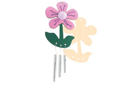 Flower Wind Chimes - 5 Pieces - 0 - Wooden Decorative Suspensions - 10doigts.com - Wooden Decorative Suspensions – 10doigts.fr