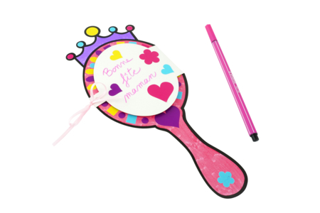 Princess Mirror Card Kit - 4 Pieces - 5 - Mother's Day Cards - 10doigts.com - Mother's Day Cards – 10doigts.fr