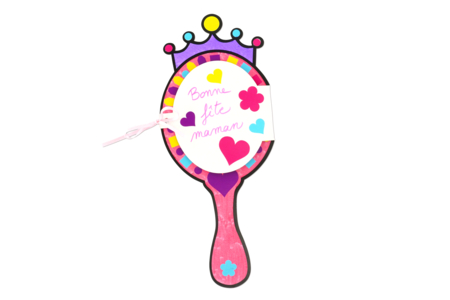 Princess Mirror Card Kit - 4 Pieces - 8 - Mother's Day Cards - 10doigts.com - Mother's Day Cards – 10doigts.fr