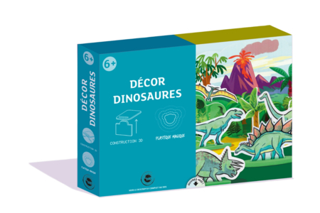 Kit de construcción de dinosaurios y plástico mágico - Kit de actividad plástico mágico – Manualidades y educativas – 10doigts.fr
