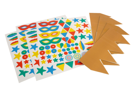 Kit coronas de carnaval + pegatinas - material - Kits creativos Carnaval - Actividades manuales y de bricolaje para Carnaval – 10doigts.fr