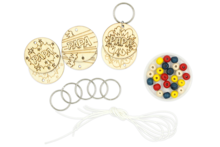 Dad "Pop" Keychain Craft Kit - 6 Pieces - 3 - Father's Day Activity Kits - 10doigts.com - Father's Day Activity Kits – 10doigts.fr