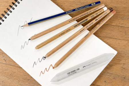 Faber-Castell Sketch Kit 6 Pieces - Crayons graphite et mines pour le dessin – 10doigts.fr