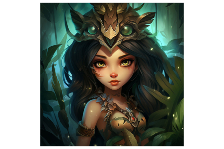 Diamond Painting Kit, Forest Elf, 30 x 30 cm - 1 - Diamond Painting: Complete Kit - 10doigts.com - Diamond Painting: Complete Kit – 10doigts.fr