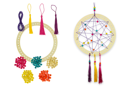 kit DIY atrapa sueños - Actividades manuales Deco casa DIY – 10doigts.fr