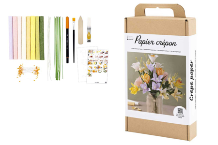 Crepe Paper Flowers Kit - Pastel Bouquet - 2 - Crepe paper flowers - 10doigts.com - Crepe paper flowers – 10doigts.fr