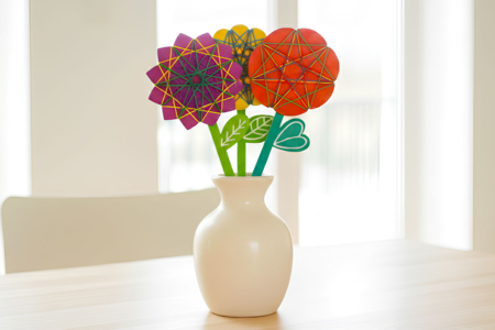 Kit flores de madera String Art - Kits creativos para el Día de la Madre – 10doigts.fr